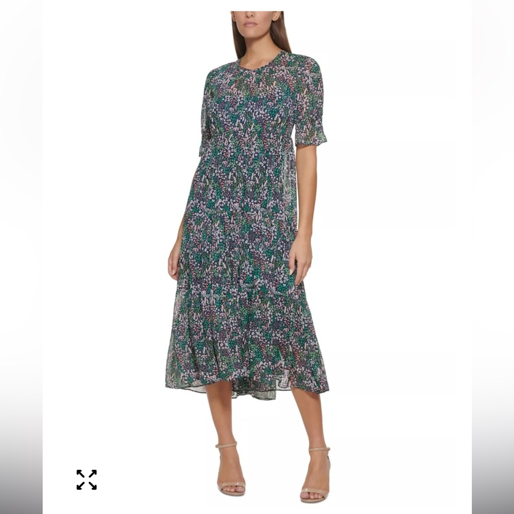 Tommy Hilfiger Multicolor Floral Midi Dress